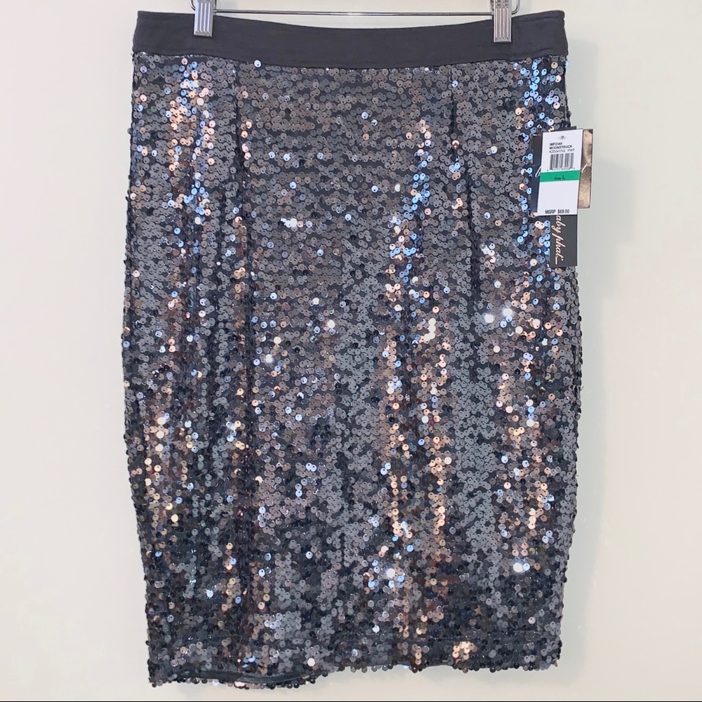 NWT sequin Baby Phat skirt size L *minor defect*